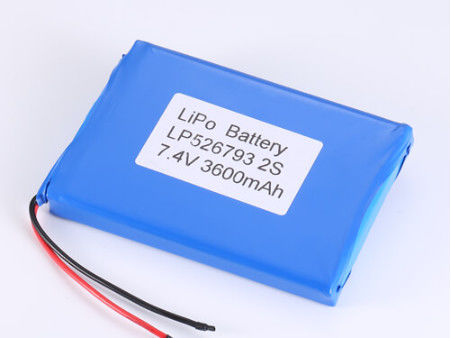 LP526793 7.4V Li-ion Battery Manufacturers Batterie al litio polimeriche con metodo di carica CC/CV