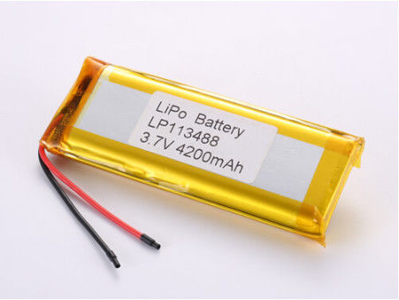 LP113488 3.7V 4200 MAH batterie agli ioni di litio produttori connessione personalizzata tipo batteria ricaricabile in polimero di litio ideale per industria