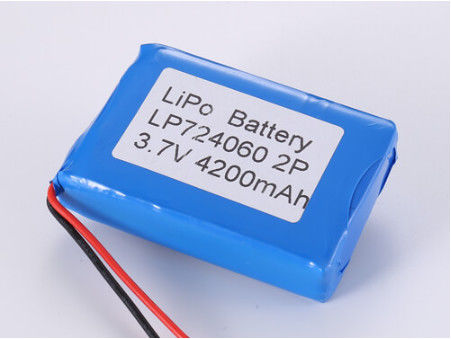 LP724060 3.7V 4200MAH Batteria agli ioni di litio per applicazioni industriali con corrente di scarica di 1C