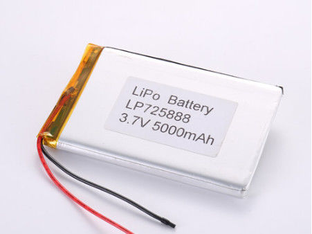 5000MAH LP725888 Batteria polimerica al litio Voltaggio completamente carico 3.7V per i produttori di prodotti