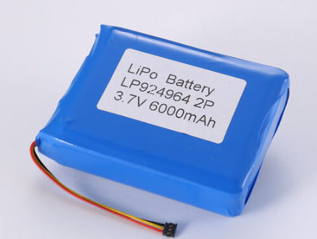 3.7V 6000MAH Li Ion Battery Manufacturers, OEM e ODM Batteria polimerica al litio 2-3 ore di ricarica