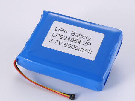 500 cicli 3.7V 6000mAh Batteria agli ioni di litio di grado A Cella Li-polimero Temperatura di scarica -20°C a 60°C