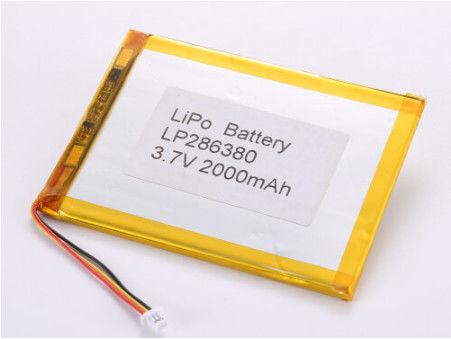 LP286380 3.7V 2000MAH Batteria a ioni di litio Produttori Protezione da sovraccariche e caricabile per ambienti esigenti