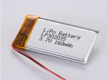 LiPo Pack ad alta capacità 3.7V con protezione PCB e alimentazione LP302035 3.7V 160MAH Li-ion Battery Manufacturers