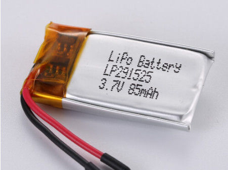 Protezione da sovraccorrenza inclusa LP291525 3.7V 85MAH Batteria agli ioni di litio per la spedizione rapida