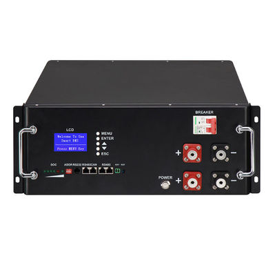 batterie al litio fosfato di ferro tipo rack per la conservazione dell'energia batterie al litio 48V/51.2V 100Ah per uso domestico