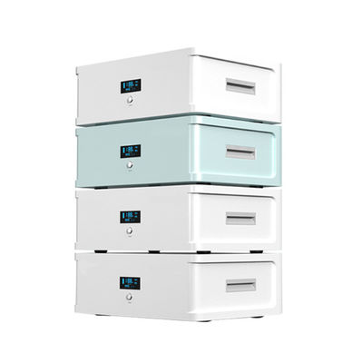 batterie al litio ferro fosfato 100Ah 48V per uso domestico di alta potenza di stoccaggio impilato sistema solare di stoccaggio ottico tutto in una macchina