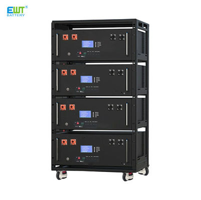 Batteria solare al litio ferro fosfato da 51,2 V 200 Ah, tipo rack, accumulo di energia con certificazione RoHS e comunicazione RS232
