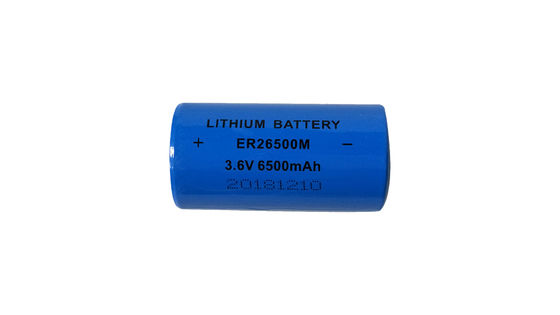 Batteria al litio-tionil cloruro ER26500M 3,6V 6500MAH con alta tensione di esercizio e terminali/pin/fili/connettori personalizzati